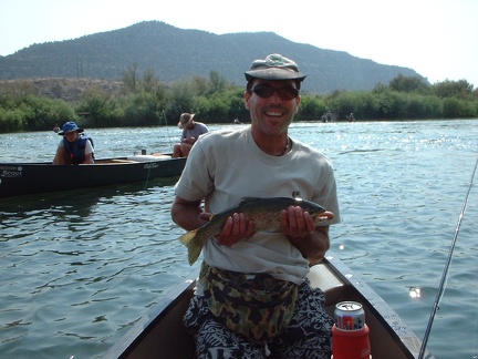 Brad with fat trout 2002